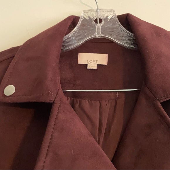 Loft Faux Suede Moto Jacket - Picture 5 of 8